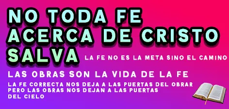 Imagen promocional, no cualquier fe salva.